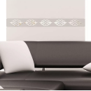 10Pcs 3D bricolage motif argenté