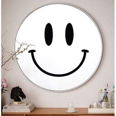 Smiley Face pour Miroir Mur