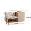 Banc de rangement pour chaussures