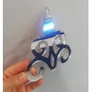 Ensemble enchanteur de 10 miroirs 3D exquis argenté