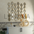 MIROIR flute doré DÉCORATION pour salon marocain