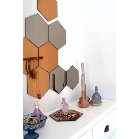 Miroir mosadas hexagone (10pcs)