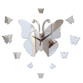 Montre décoration- papillon Argenté M5