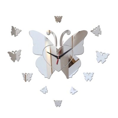 Montre décoration- papillon   Argenté M5