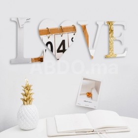 Miroir décoratifs en lettres home-amour