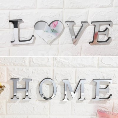 Miroir en lettres 3D family-home-love