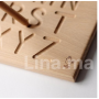 Planche en bois d'alphabets pour apprendre l'écriture