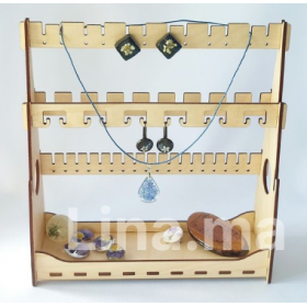 Rangement bijoux pour boucles et colliers