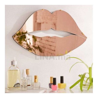 Miroir lèvre en couleur rose